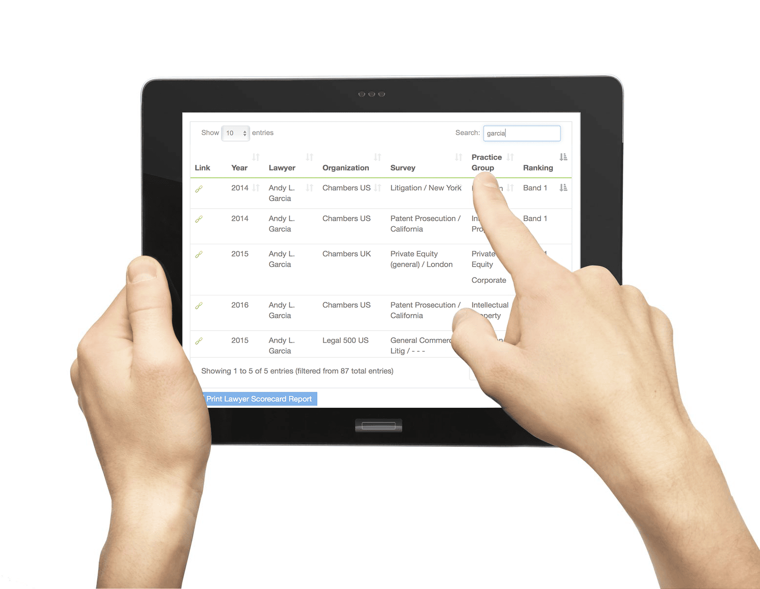 LexTrack - generate deal and accolade lists